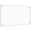 vidaXL Кухненски гърбове, 2 бр, прозрачен, 70x40 см, закалено стъкло