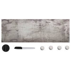 vidaXL Магнитна дъска за стенен монтаж, стъкло, 60x20 см