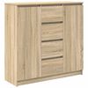 vidaXL Бюфет с чекмеджета, дъб сонома 100,5x35x98,5 см инженерно дърво