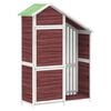 vidaXL Градинска барака за инструменти мока 120x53,5x170 см бор масив