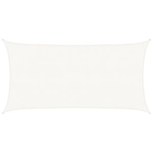 vidaXL Платно-сенник, 160 г/м&sup2;, бяло, 3x6 м, HDPE