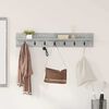 vidaXL Стенен закачалка за палта Циментено сиво 100 x 10,5 x 18 см