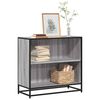 vidaXL Шкаф за книги Grey Sonoma 80,5x35x76 cm Инженерна дървесина