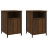 vidaXL Нощни шкафчета, 2 бр, кафяв дъб, 40x42x60 см, инженерно дърво