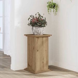 vidaXL Поставка за растения, дъб артизан, 33x33x60 см, инженерно дърво