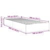 vidaXL Османска рамка за легло без матрак светлосива 100x200 см кадифе