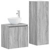 vidaXL Комплект мебели за баня 2 бр. Сив Сонома 33 x 34,5 x 100 см