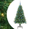 vidaXL С изкуствено коледно дърво с 150 LED светодиода Зелен 150 cm