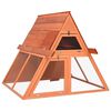 vidaXL Клетка за зайци, 152x127x109,5 см, чам масив