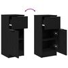 vidaXL Служебен шкаф 2 pcs Черния дъб 30 x 30 x 70 см Инженерно дърво