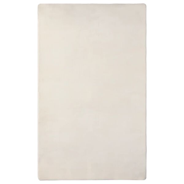vidaXL Килим Teddy, кремав, 270x180 см