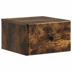 vidaXL Спален шкаф с монтаж на стена Опушен дъб 34,5 x 33 x 20 см