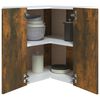 vidaXL Ъглов шкаф за окачване "Lyon", опушен дъб, 57x57x60 см, инженерно дърво