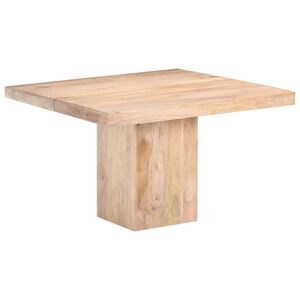 vidaXL Трапезна маса, 120x120x77 cм, мангово дърво масив