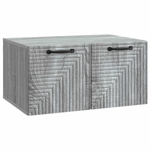 vidaXL Стенно монтиран ТВ шкаф Сива сонома 59,5 x 41 x 30 см