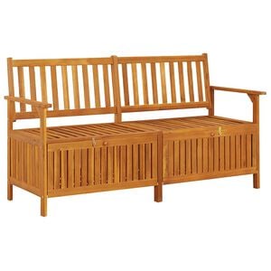 vidaXL Пейка за съхранение, 148 см, акация масив