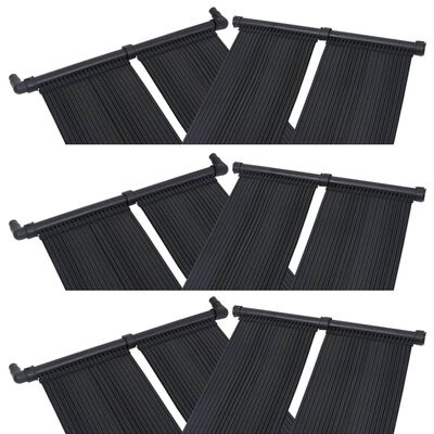 vidaXL Соларни панели за нагряване на басейн, 6 бр, 80x310 см