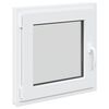 vidaXL Прозорец за мазе RISOR 50 x 50 cm PVC и стъкло Бяло