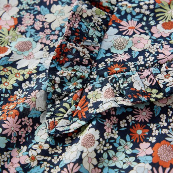 Детска риза с дълъг ръкав, тъмносиньо, 140