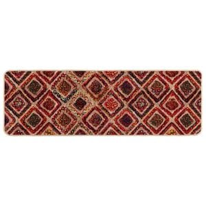 vidaXL Каса за килим MARSA Многоцветен 50 x 100 cm Полиестер и PVC
