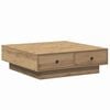 vidaXL Масичка за кафе Дъб 90 x 90 x 28 cm Инженерна дървесина