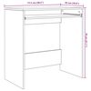 vidaXL Бюро Циментено сиво 77.5 x 43 x 79 см Инженерно дърво