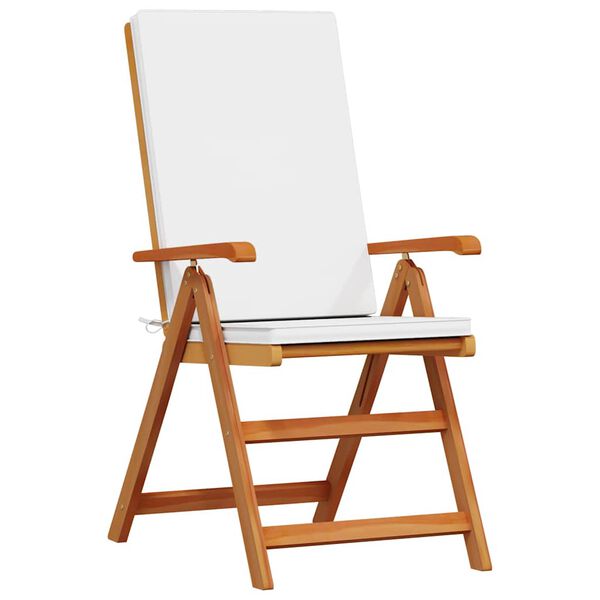 vidaXL Градински стол 8 pcs Кафяв и бял 57 x 71.5 x 104 см