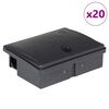 капани за мишки vidaXL 20 бр. черни 13x10x4 cm