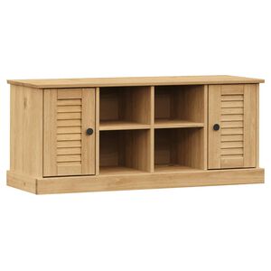vidaXL Пейка за обувки VIGO, 106x35x45 см, бор масив