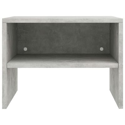 vidaXL Нощно шкафче, бетоново сиво, 40x30x30 см, ПДЧ