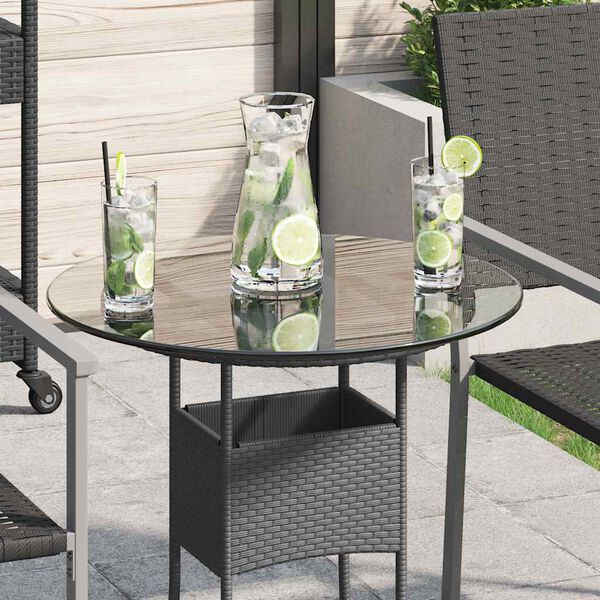 vidaXL Темпериран стъклен плот за кръгла маса, 500 мм