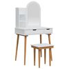 vidaXL Комплект тоалетно шкафче FAUSKE 4 бр. Бяло 76 x 50 x 143 см