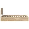 vidaXL Рамка за легло Сонома дъб 100 x 200 cm Инженерно дърво