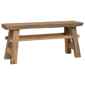 vidaXL Пейка Естествен 100 x 29 x 43,5 см Солидно тиково дърво