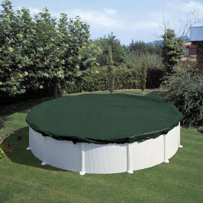 Summer Fun Зимно покривало за басейн кръгло 400-420 см PVC зелено
