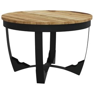 vidaXL Маса за кафе от грубо мангово дърво масив, 60x40 cм