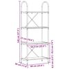 vidaXL Рафт за книги Димян дъб 60 x 30 x 146 см Инженерно дърво