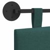 vidaXL Висяща табла На райета Тъмен зелен 210 x 55 x 5 см текстил