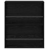 vidaXL Етажерка за списания с рафт 2 pcs Черния дъб 60 x 12 x 70 см