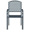vidaXL Градински стол 4 pcs Антрацит 56 x 65 x 89 см Стомана