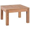 vidaXL Маса за кафе тиково дърво масив с натурален финиш 60x60x40 cм