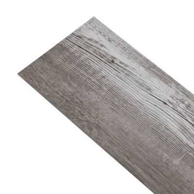 vidaXL Несамозалепващи PVC подови дъски 5,26 м² 2 мм кафяво дърво мат