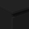 vidaXL Сайдборд, черен, 60x35x98,5 см, инженерно дърво