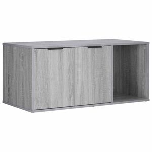 vidaXL Мебел за котешка клетка Сив Сонома 100 x 49 x 45 см