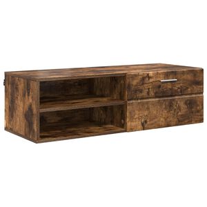 vidaXL Дървен шкаф 100,5 x 39 x 30 см Димян дъб Инженерна дървесина