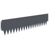 vidaXL Ограда за трева 20 pcs 103 x 25 см метал Антрацит