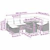 vidaXL Градински Софа Комплект 9 pcs Бежово полиратан