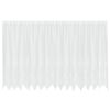 vidaXL Перде от дантела С завеси Флорален Бяло 140 x 400 см Полиестер