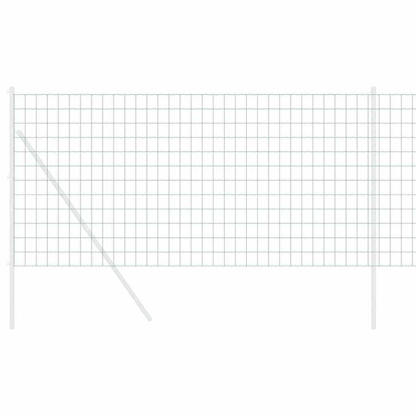 vidaXL Европейска ограда Зелен 1 x 10 m Желязо с PVC покритие