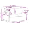 vidaXL Диван 2 pcs Тъмен зелен 158 x 78 x 80 см Кадифе
